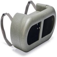 hangende voerbak kippen buiten