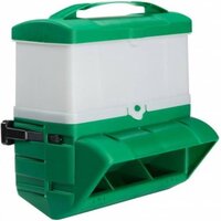 hangende voerbak voor kippen buiten