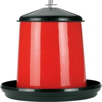 hoog hangende voerbak voor kipppen buiten